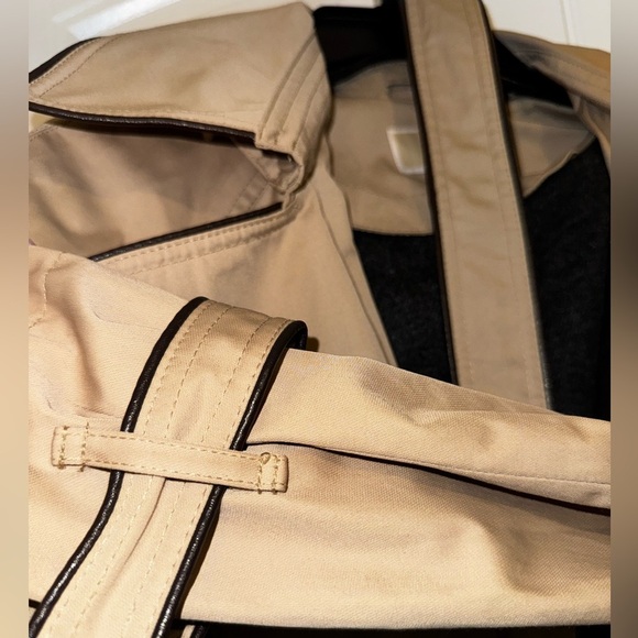 MICHAEL KORS DOUBLE BREAST PIPED TRENCH COAT W HOOD/ DETACHABLE LINER JACKET M - Picture 6 of 12